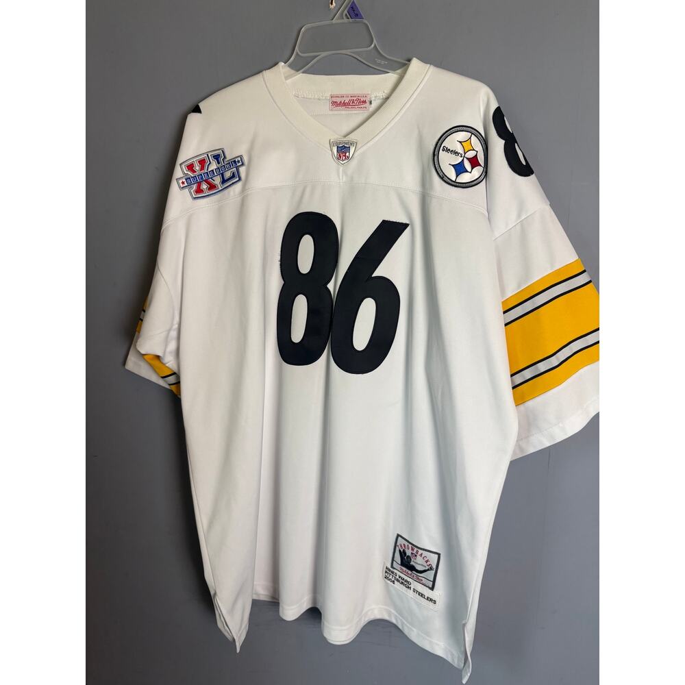 Mitchell & Ness Hines Ward 2005 Steelers Authentic XLIII Patch Jersey Men’s 56